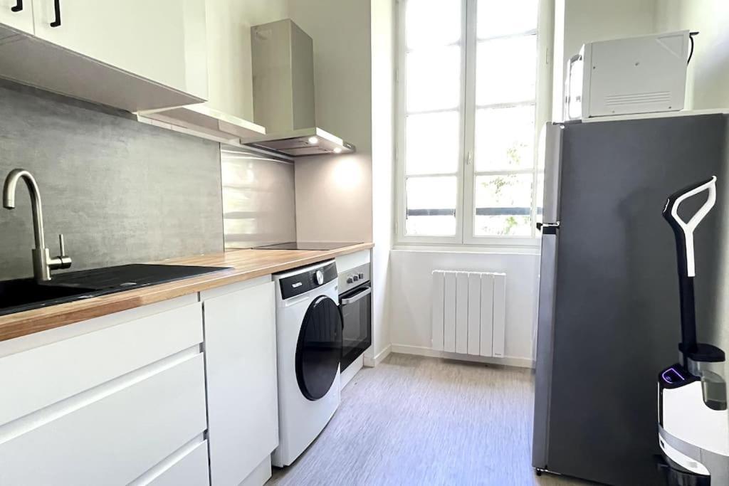 Le Manoir Mermoz : Appartement T2 Tout Equipe Rennes Esterno foto